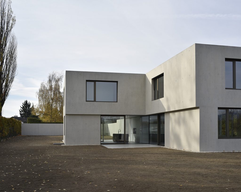 Villa moderne contemporaine béton brut Counson architectes