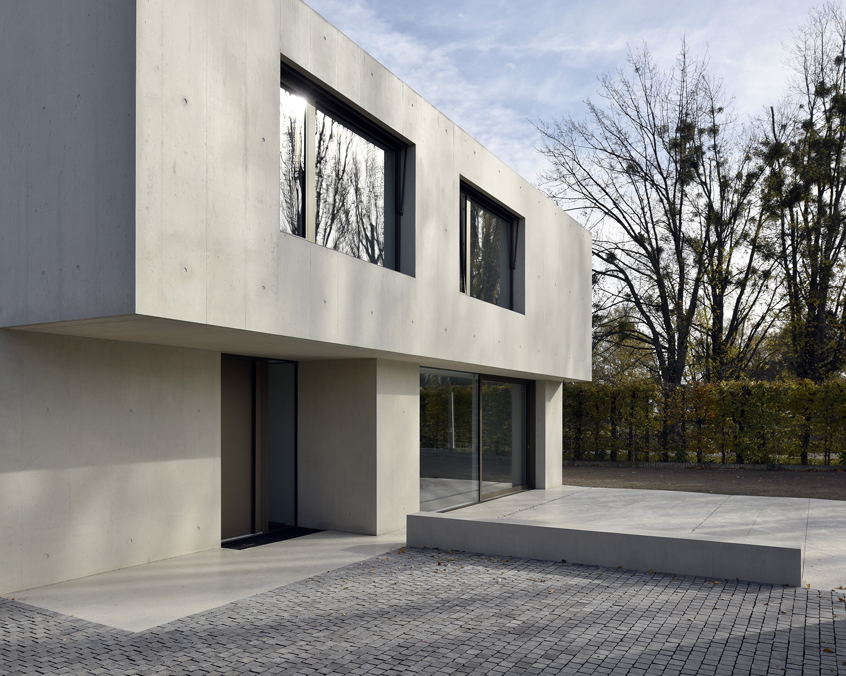 Villa moderne contemporaine béton brut Counson architectes