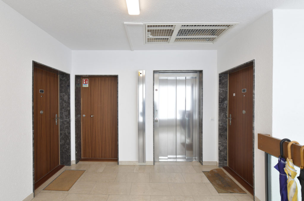 Omarini Micello Construction Perret Léman 6 Genève ascenseur Schindler