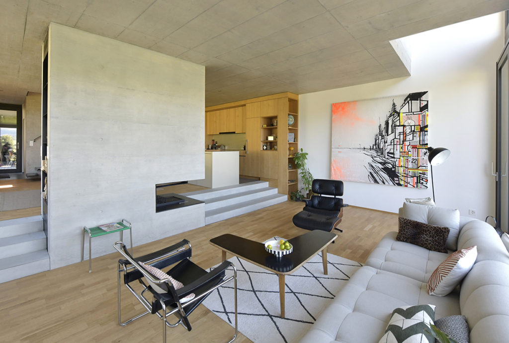 Villa moderne habitat design Jura par kwsa architectes