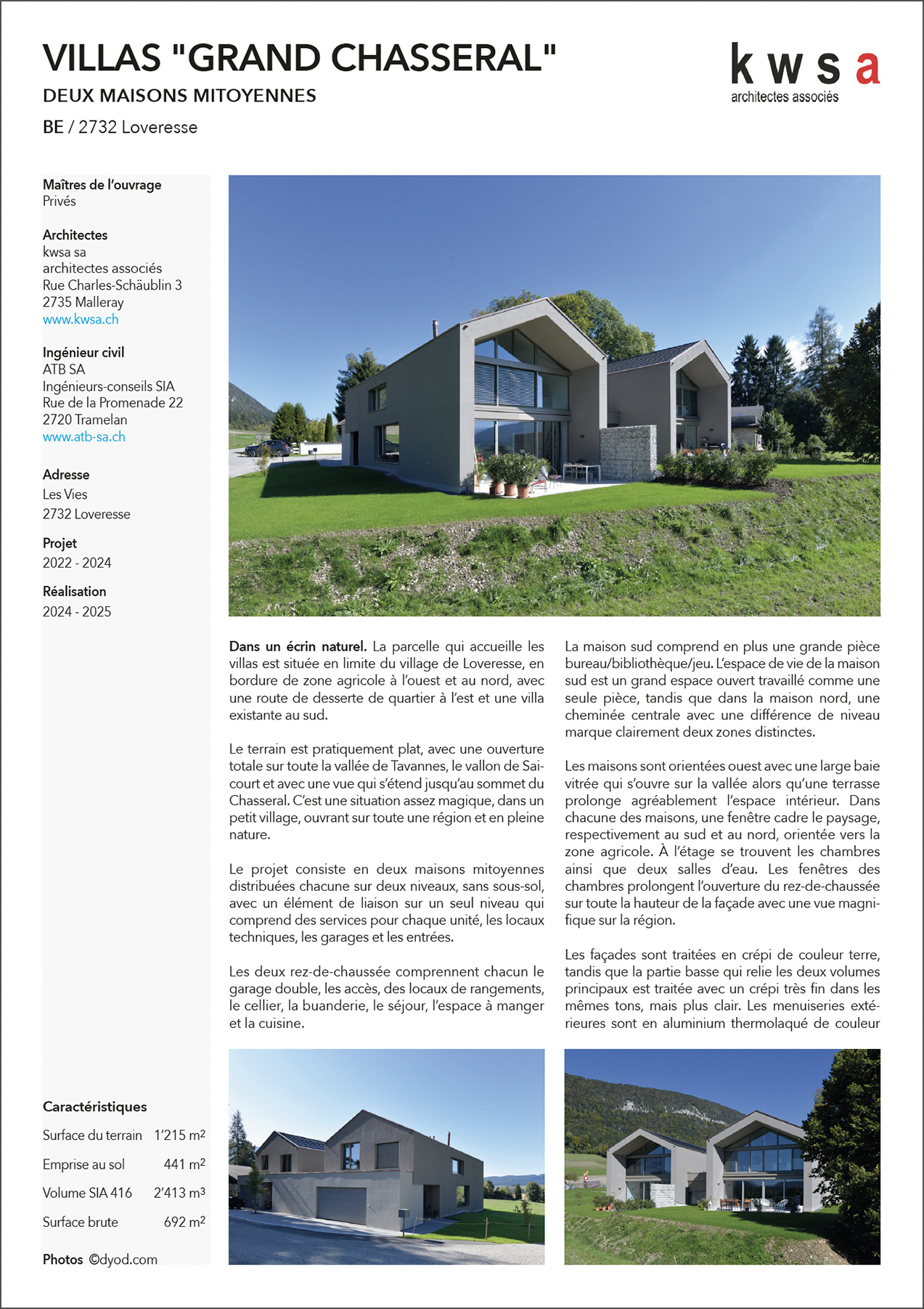 Villa moderne habitat design Jura par kwsa architectes