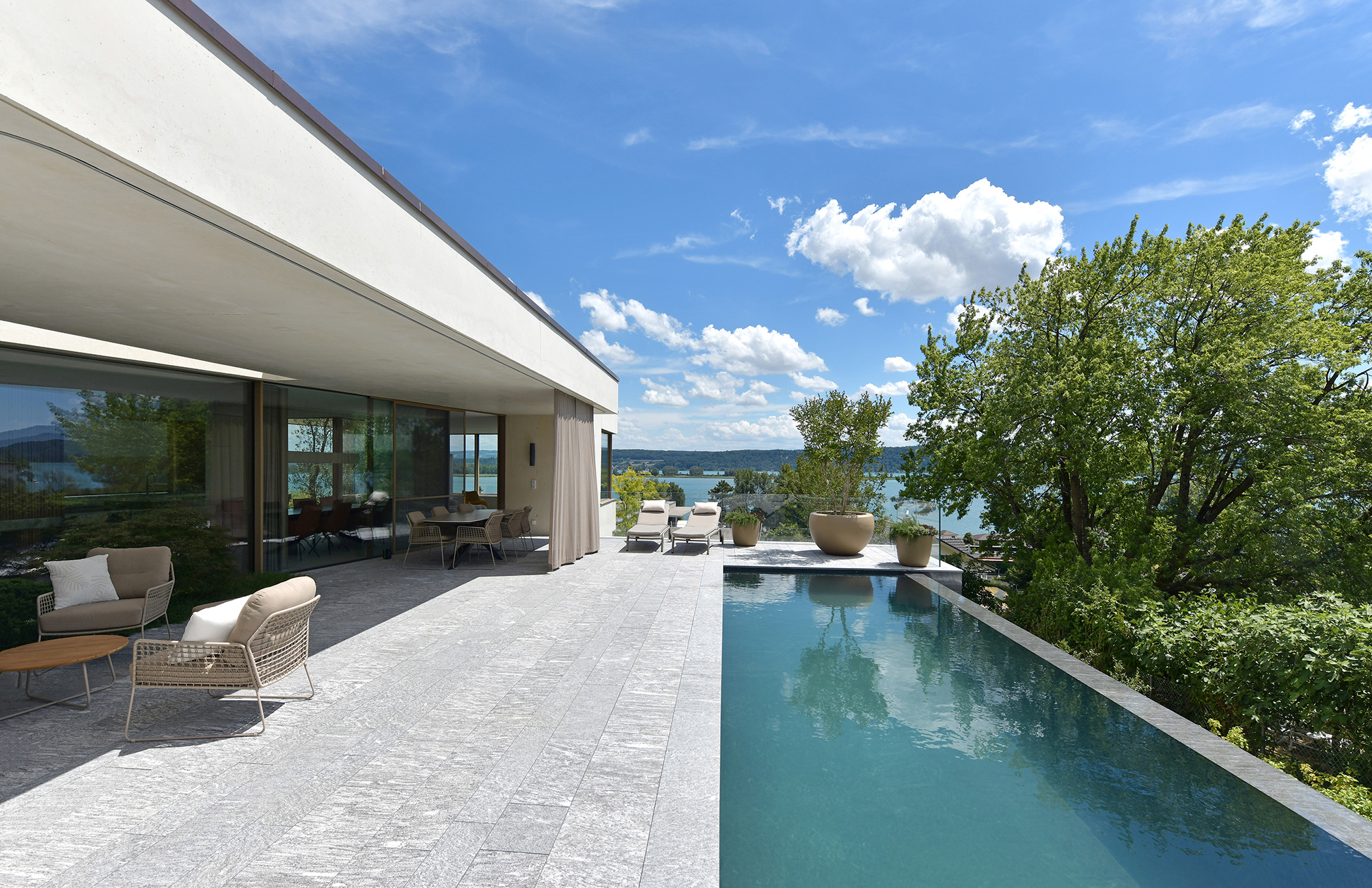 kwsa architectes villa sur le lac de Bienne