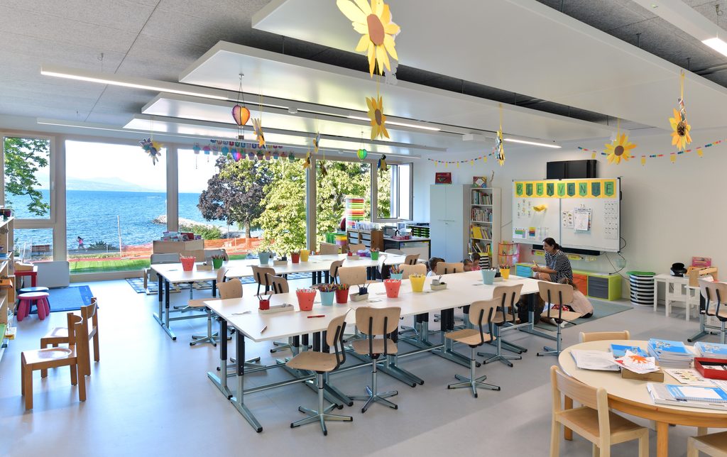 lutry ecole pavillon sud classe nouvelle rdk architectes